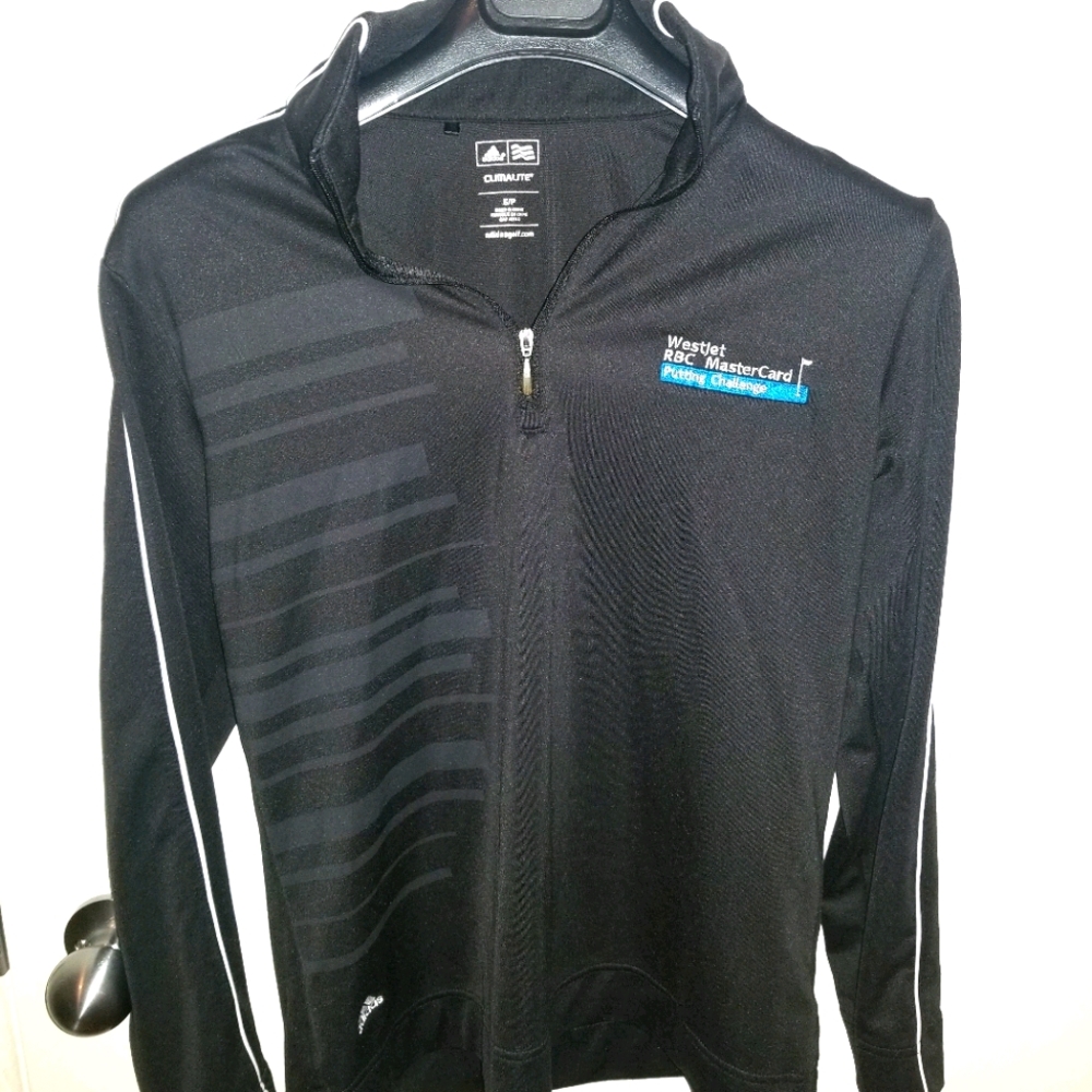 ADIDAS CLIMALITE HALF ZIP LONG SLEEVE SIZE SMALL